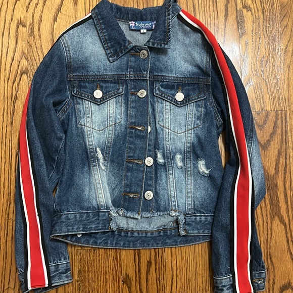 Truly Me Denim Jacket with Patch - Picture 3 of 4
